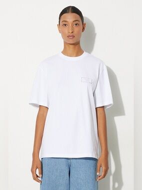 Martine Rose Classic Box Logo Graphic T-Shirt White Size S NWT
